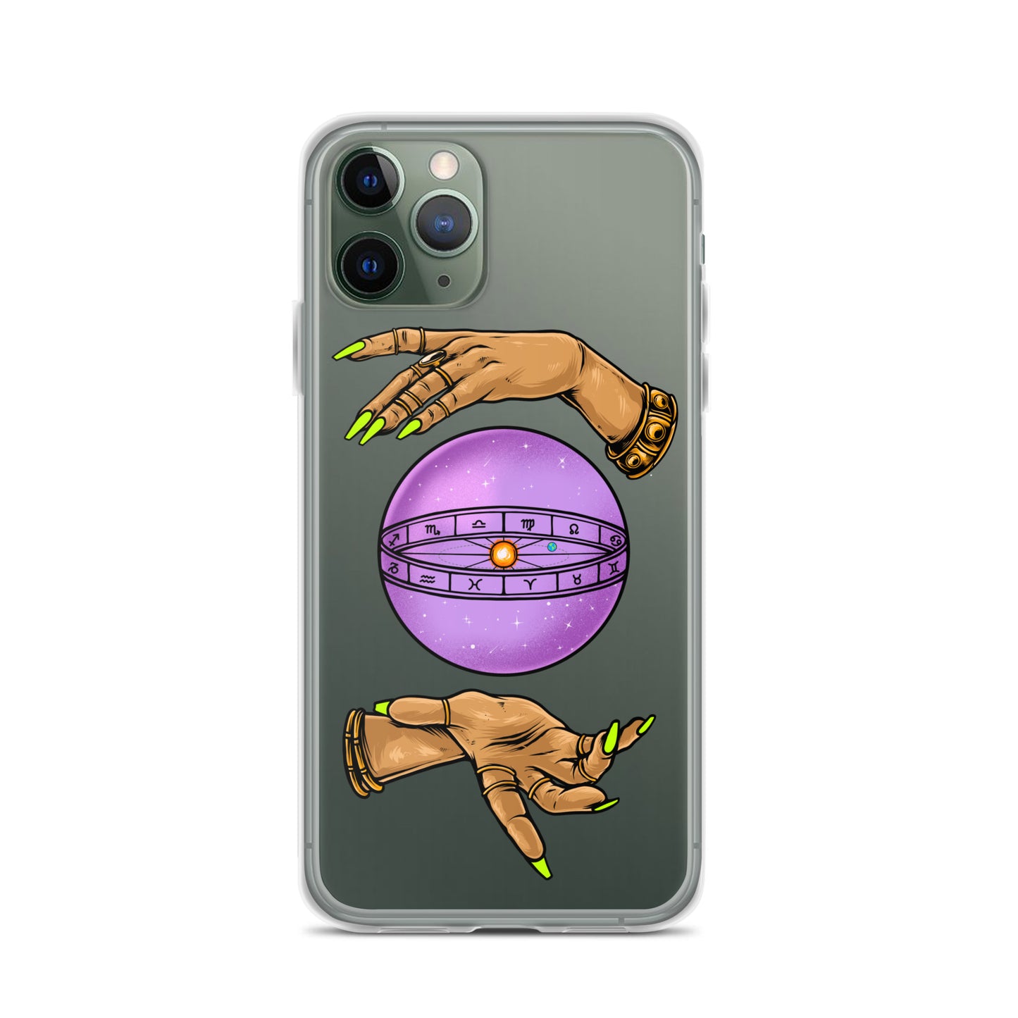 'In Her Hands' Astrology Clear Case for iPhone®