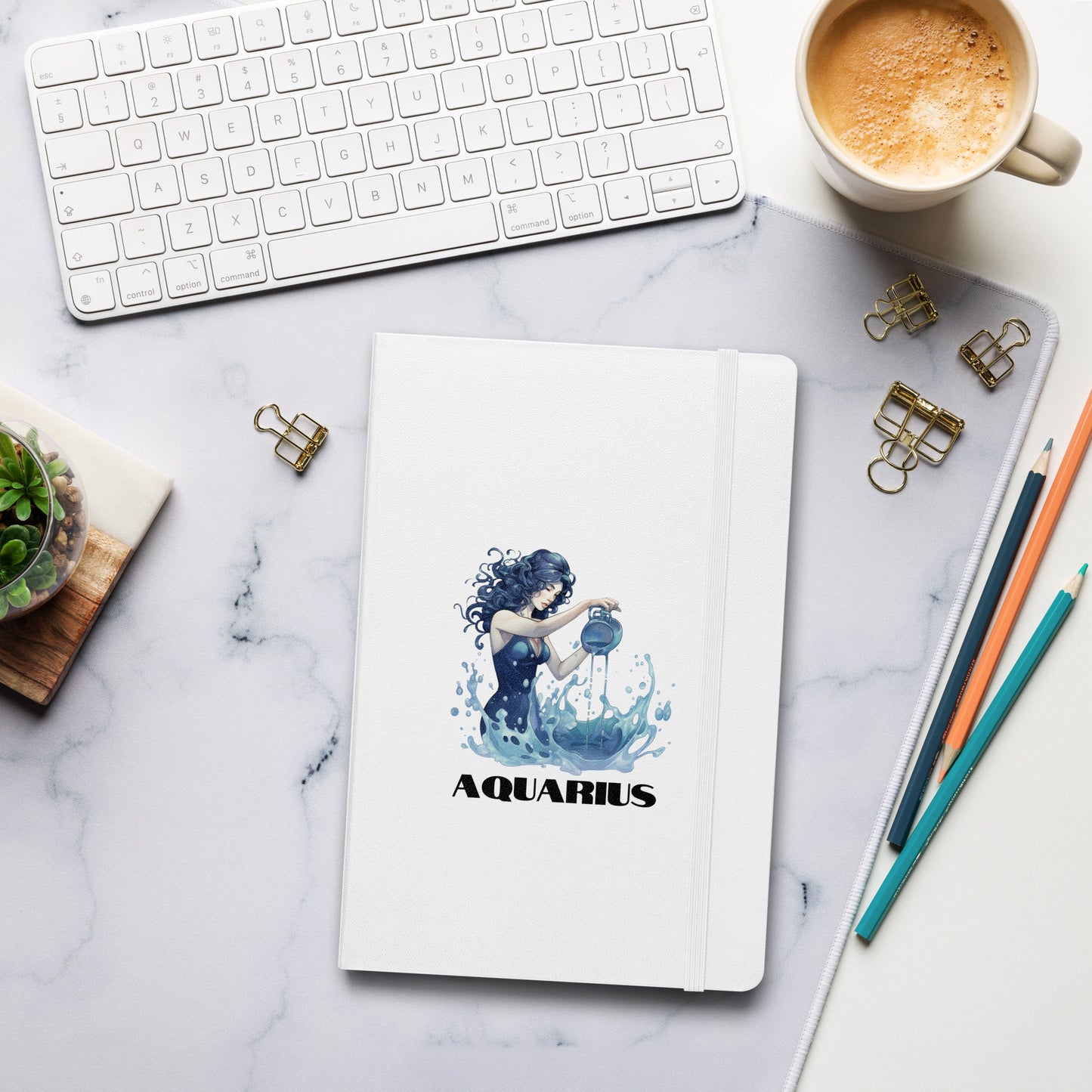 Aquarius Hardcover Bound Notebook