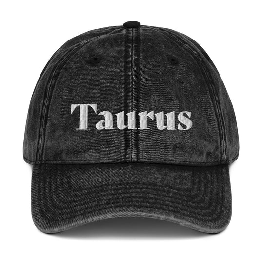 Taurus Vintage Cotton Hat