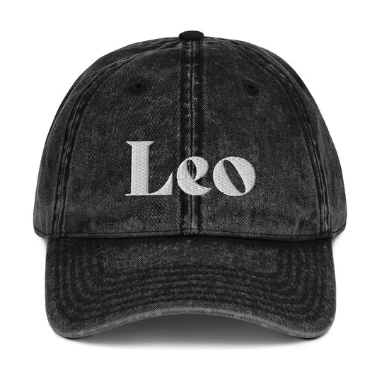 Leo Vintage Cotton Twill Hat