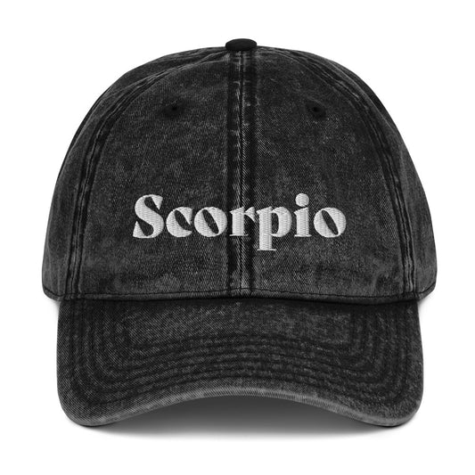 Scorpio Vintage Cotton Twill Hat