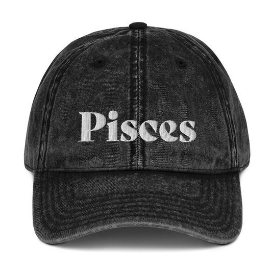Pisces Vintage Cotton Twill Cap