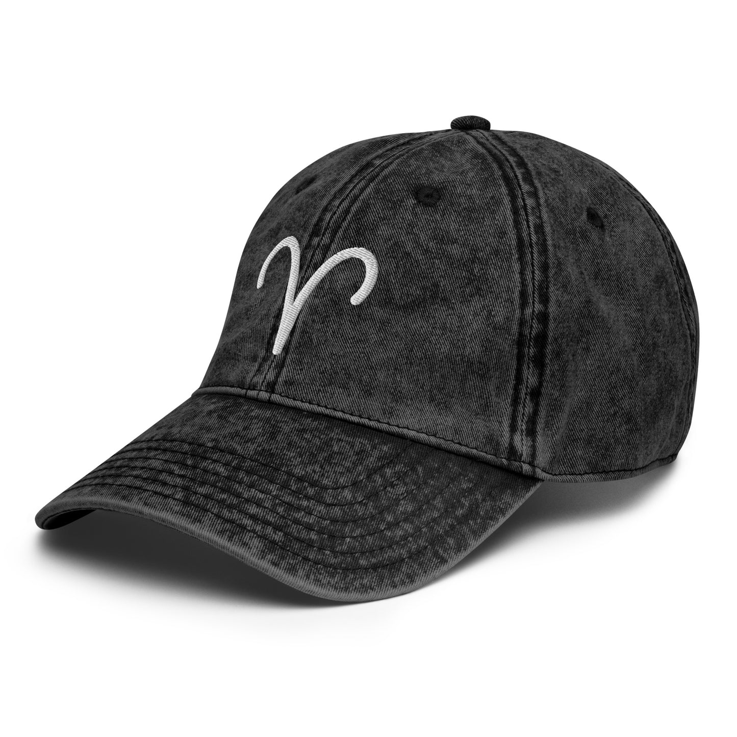 Aries Symbol Vintage Distressed Hat