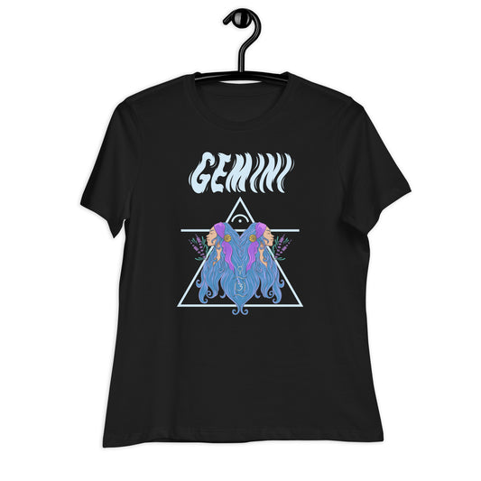 Gemini Black Graphic T-Shirt