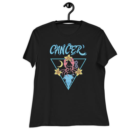 Cancer Black Graphic T-Shirt