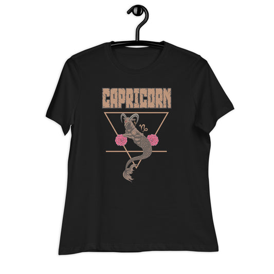 Capricorn Black Graphic T-Shirt