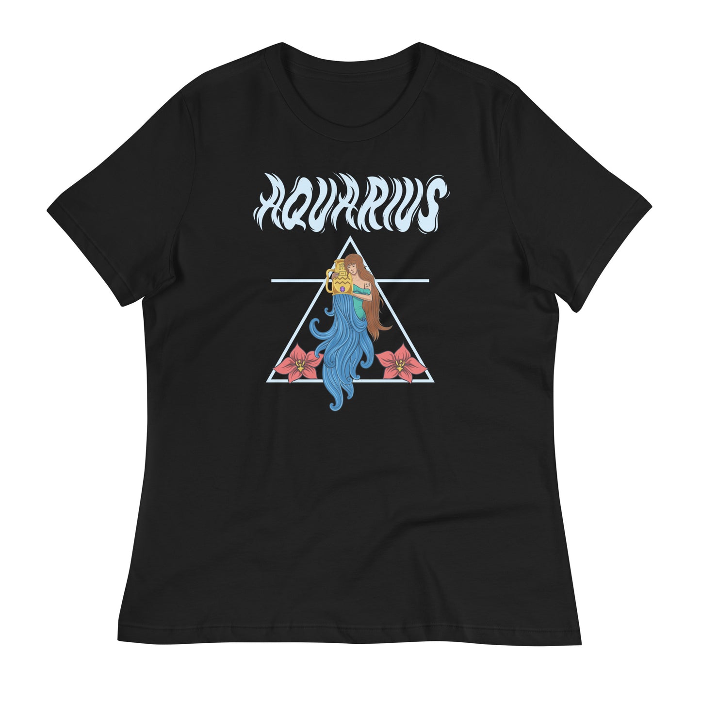 Aquarius Black Graphic T-Shirt