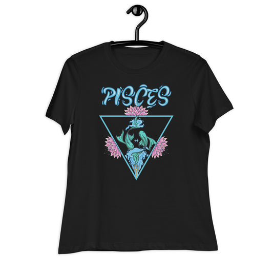 Pisces Black Graphic T-Shirt