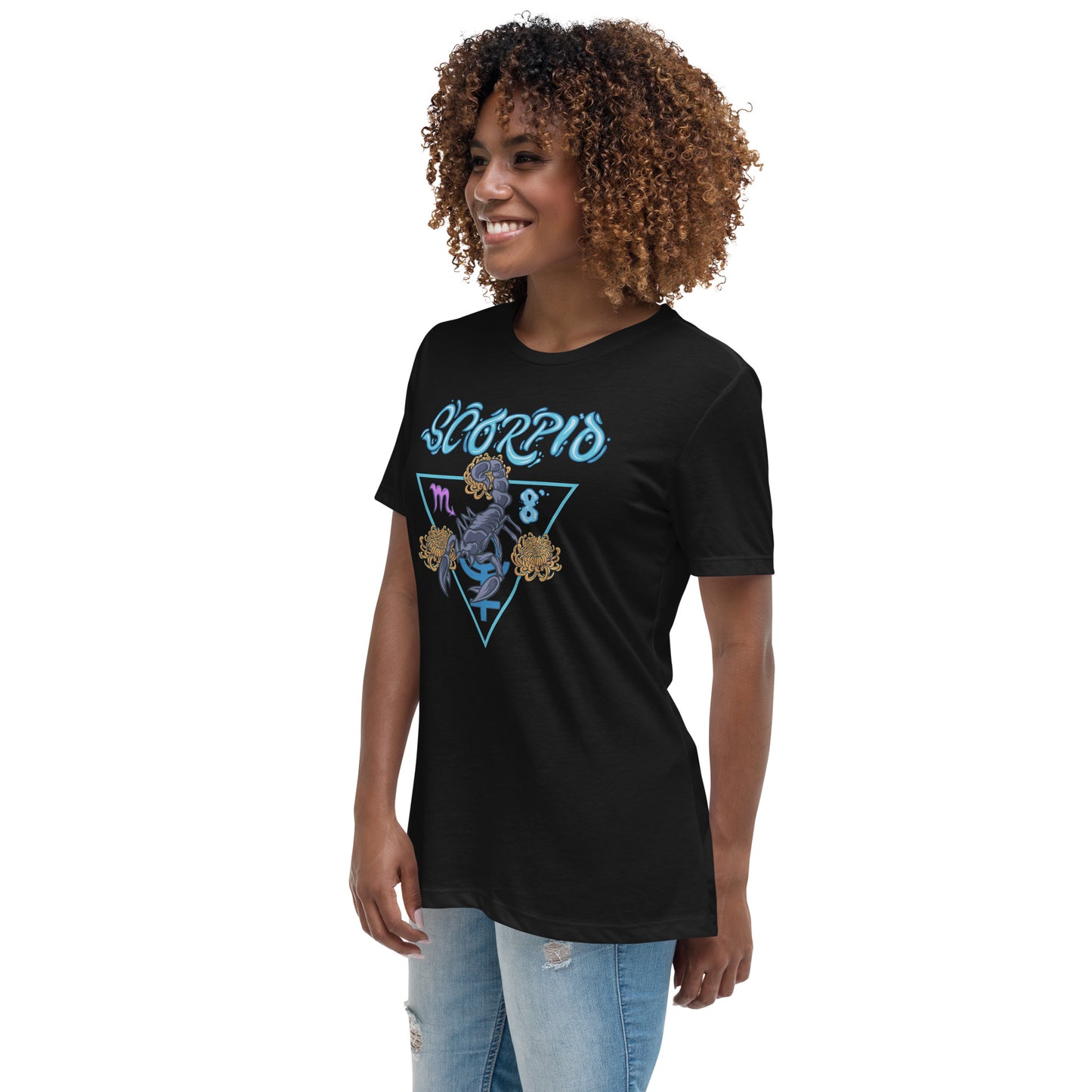 Scorpio Black Graphic T-Shirt