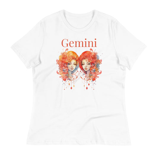 Gemini White Graphic Tee